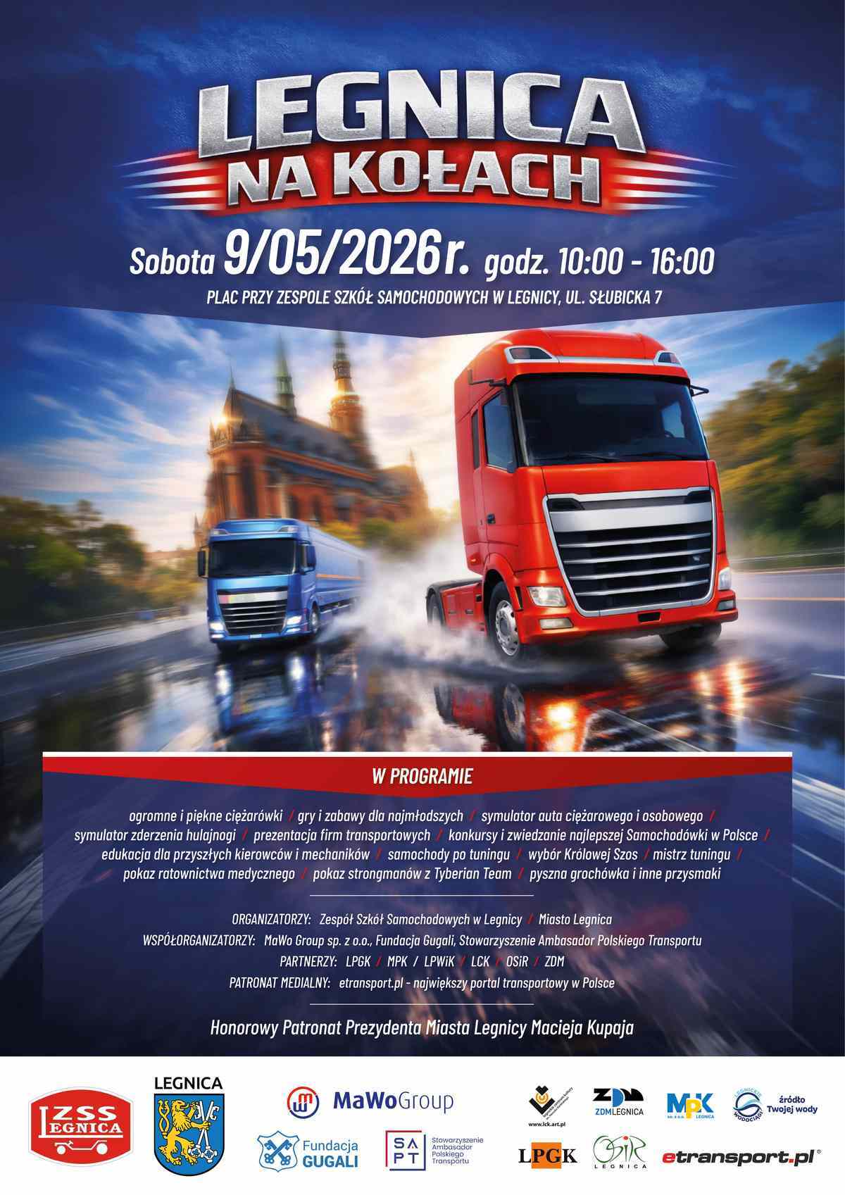 Legnica Na Kołach 2026 - plakat (1) Legnica Na Kołach 2026 - plakat (1)